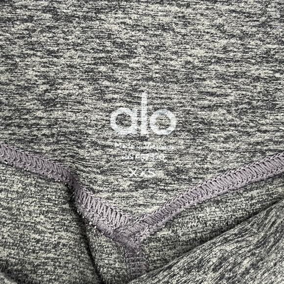 Alo Yoga Alo Soft High Waist Sheila Leggings XS color block Grey Black 7/8 - Picture 4 of 5
